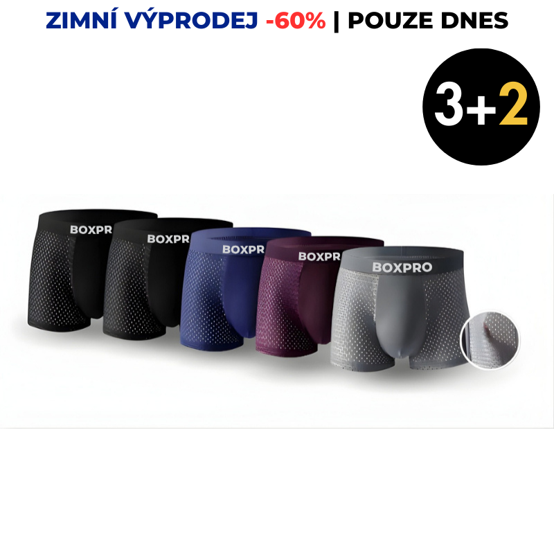BOXERKY Z BAMBUSOVÉHO VLÁKNA – REVOLUČNÍ POHODLÍ PO CELÝ DEN. 3+2